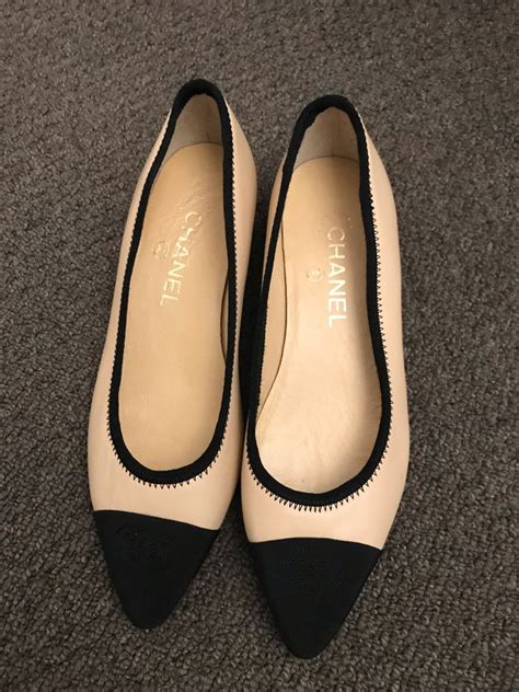 chanel two toned flats|are Chanel flats comfortable.